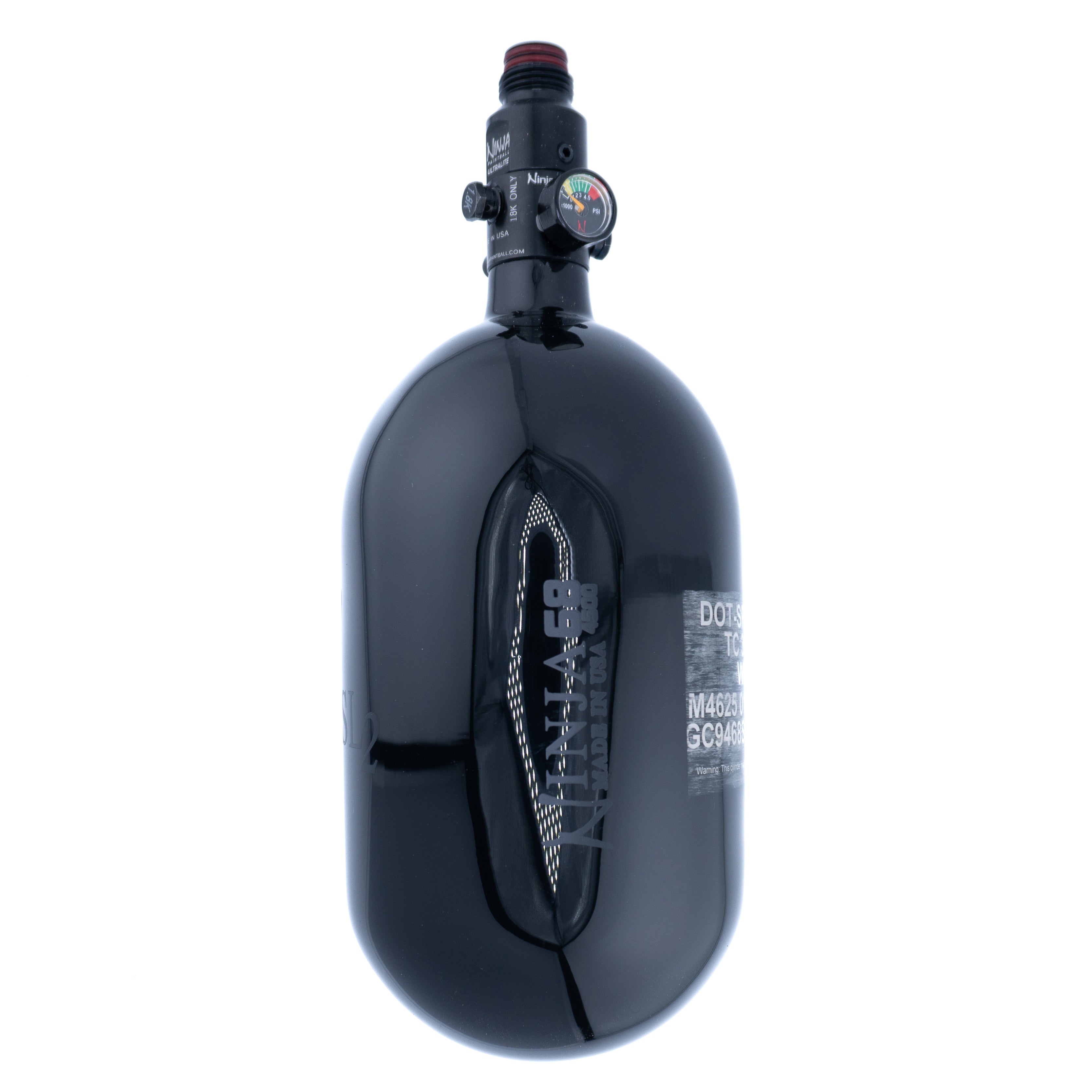 Ninja Carbon Fiber SL2 4500 PSI 68ci Tank - Blackout Ninja Carbon Fiber SL2 4500 PSI 68ci Tank - Blackout
