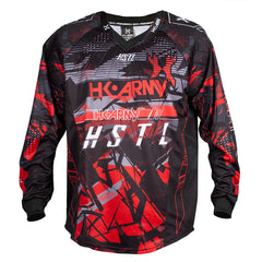 YOUTH HSTL LINE JERSEY - LAVA - RED/BLACK