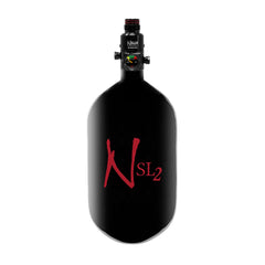 Ninja Carbon Fiber SL2 4500 PSI 68ci Tank - Black/Red
