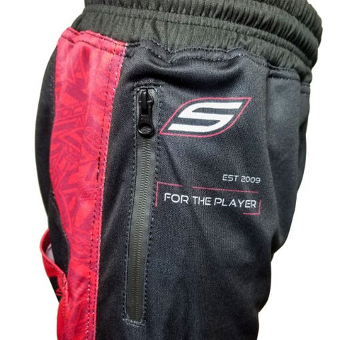 Grit J1 Jogger Pants, Black Red