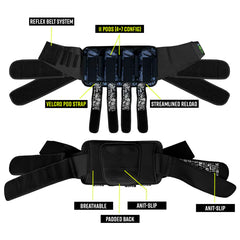PRO DNA™ LOCKDOWN HARNESS - BLACK (5+8 PODS)