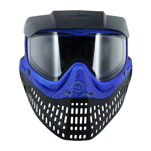 Bandana Series Proflex Paintball Mask - Blue w/ Clear Lens