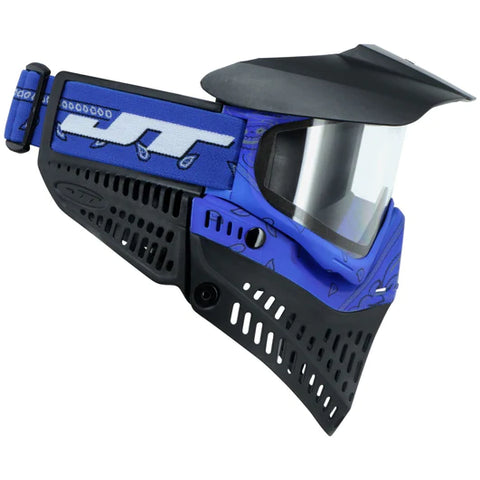 Bandana Series Proflex Paintball Mask - Blue w/ Clear Lens