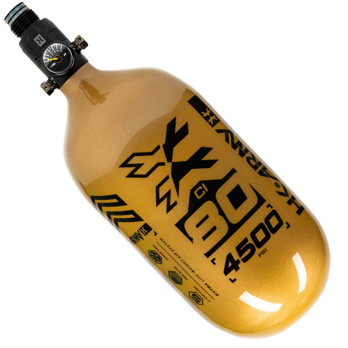RUSH - 4500 psi "EXTRA LITE" STANDARD REG AIR SYSTEM - Gold/Black