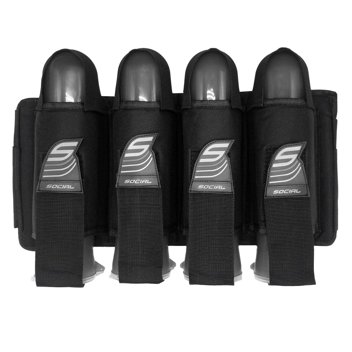 SMPL Pod Pack Harness, 4 Pod Holders Black