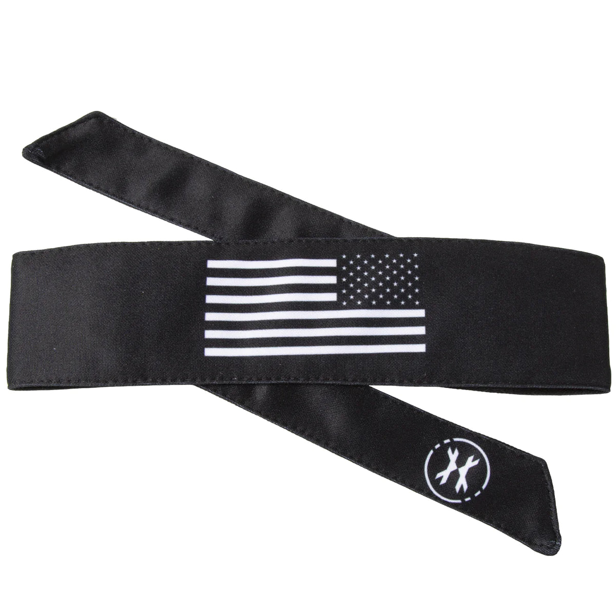 HK Army Headband - USA Flag Black/White