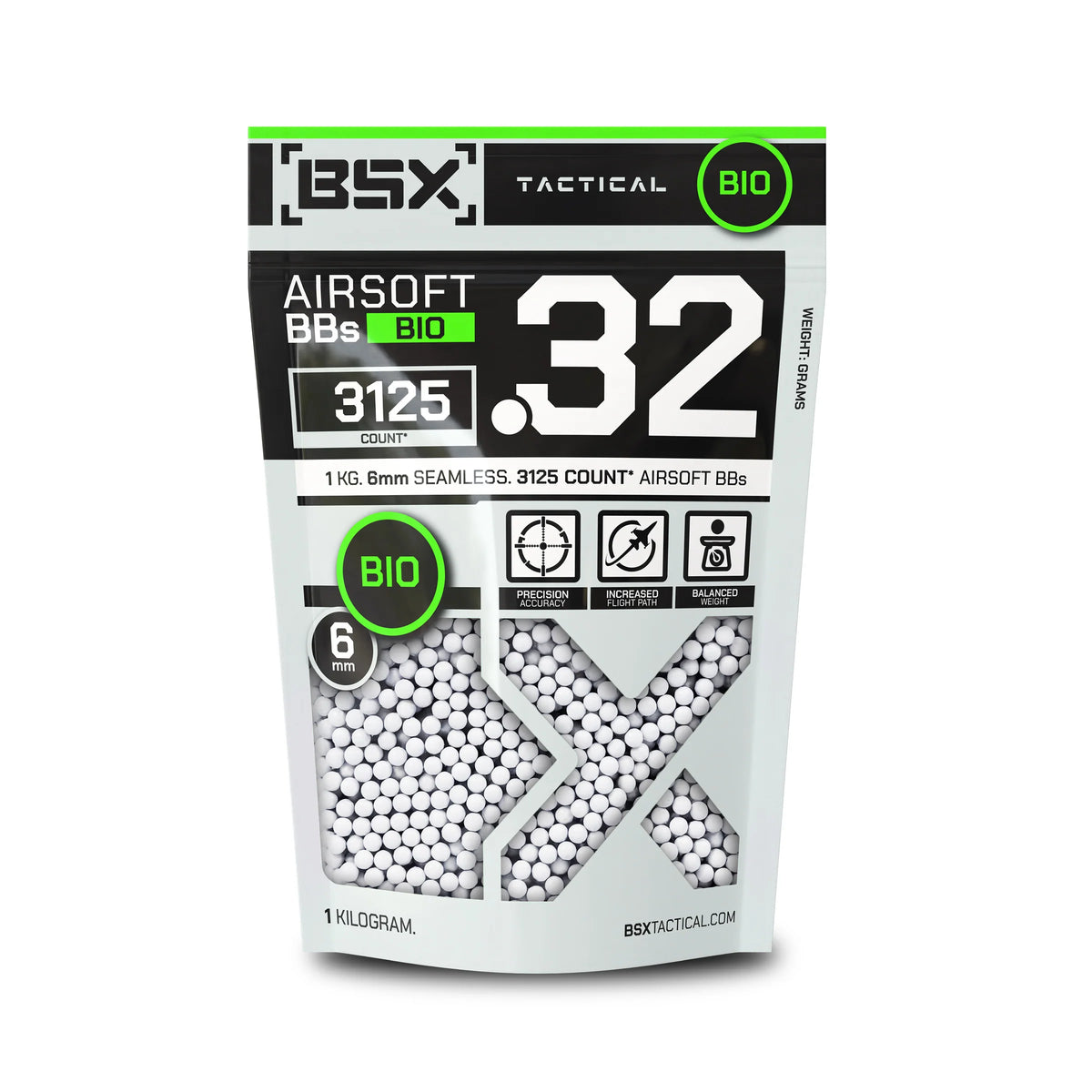 BSX BBs Bio 0.32g - 3,125ct - White