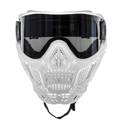 HSTL SKULL GOGGLE "GHOST" - WHITE W/ SMOKE LENS