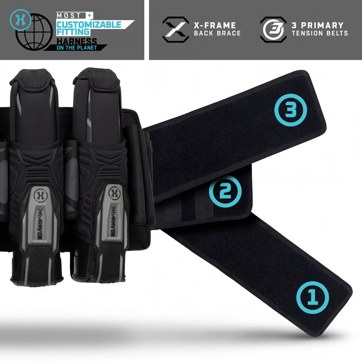 Eject-X Harness 4+3 - Black