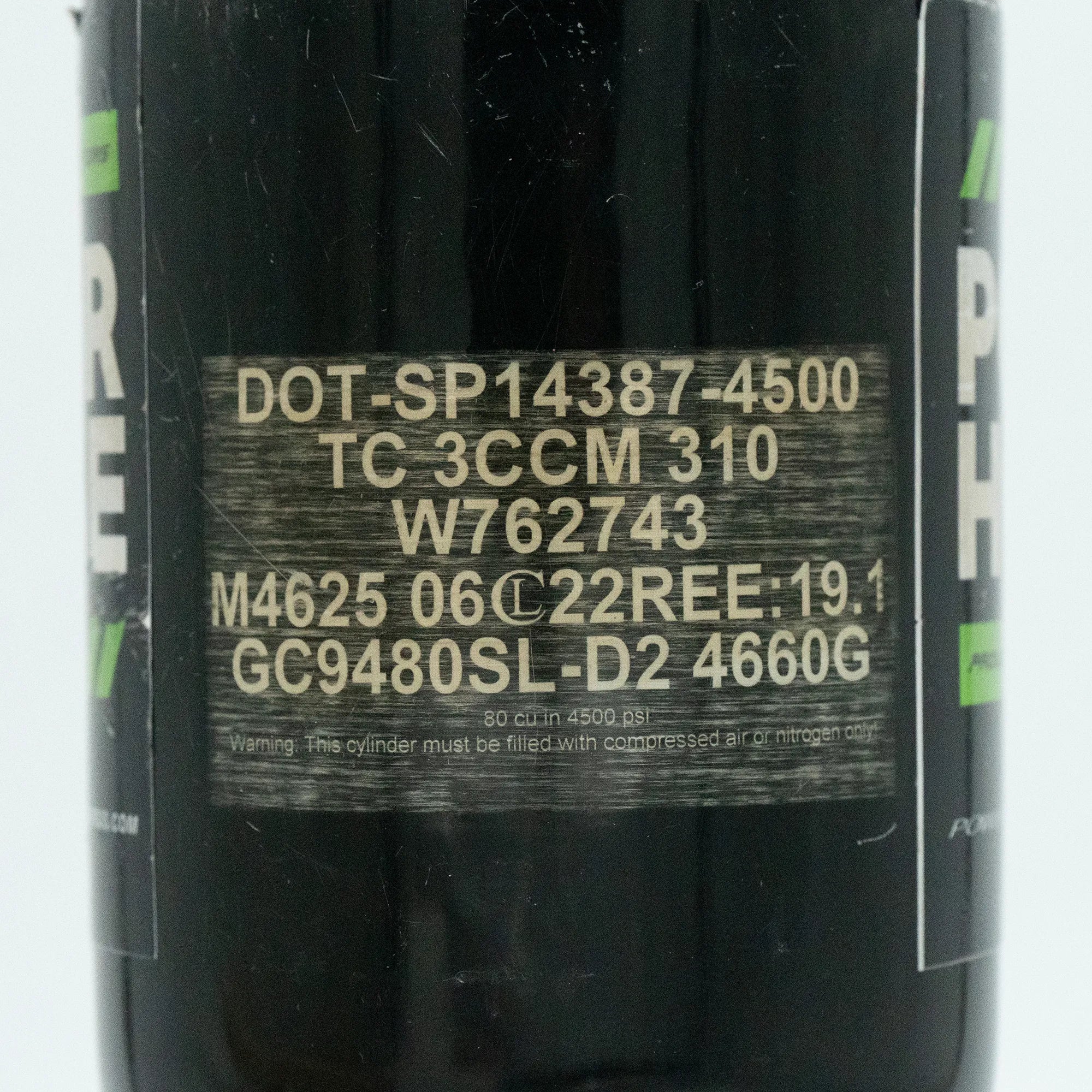 Powerhouse 80/4500 Tank with NEW HK HP8 Reg - Used